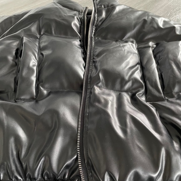 Faux leather bomber - Picture 3 of 3